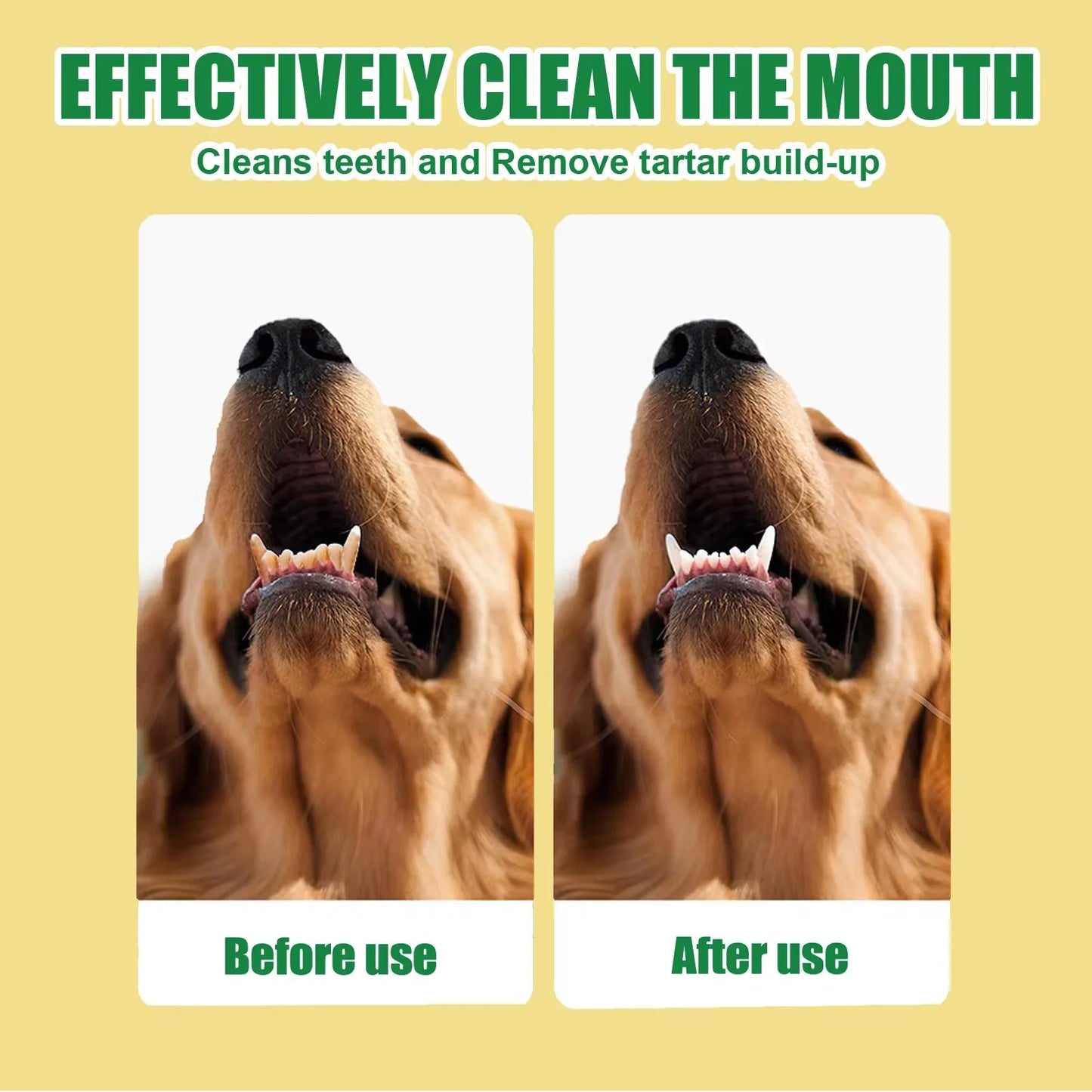 Pet Oral Cleaning Gel Bad Breath Tartar Eliminator Plaque Removal Oral Tooth Stain Deodorant Whiten Teeth Cat Teeth Repair Gel
