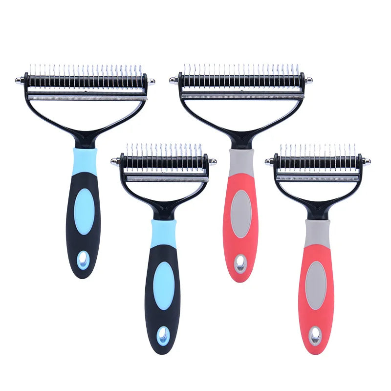 Pet Grooming Cleaning Tool 2 in 1 Pet Shedding Tool Combining Open Knot Hair Removal Hair Comb Hair Removal Comb For Cats Dogs