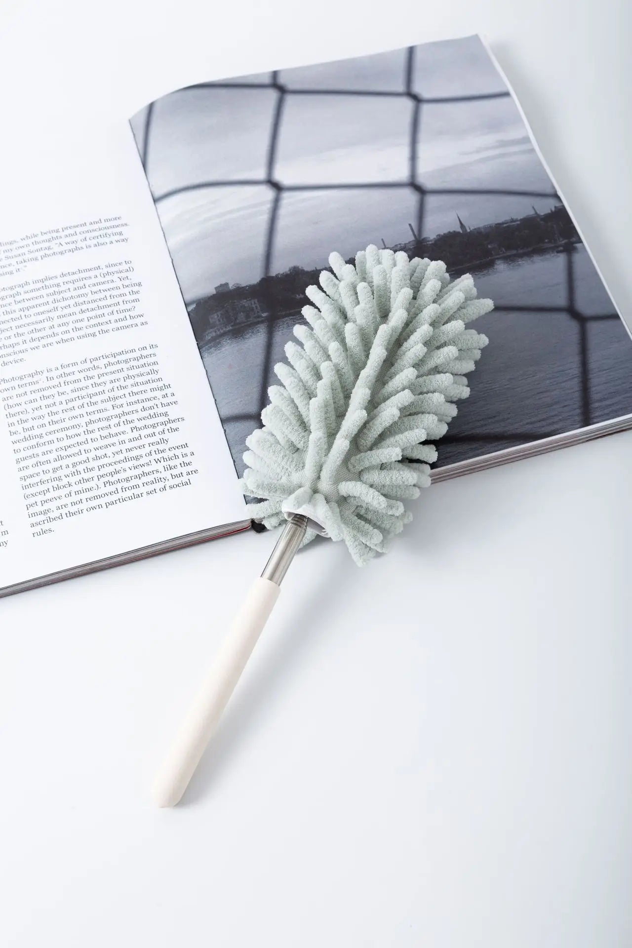 Telescopic Lengthen Duster Microfiber Chenille Home Stainless Removal Steel Dust Brush Ceiling Clean Multifunction