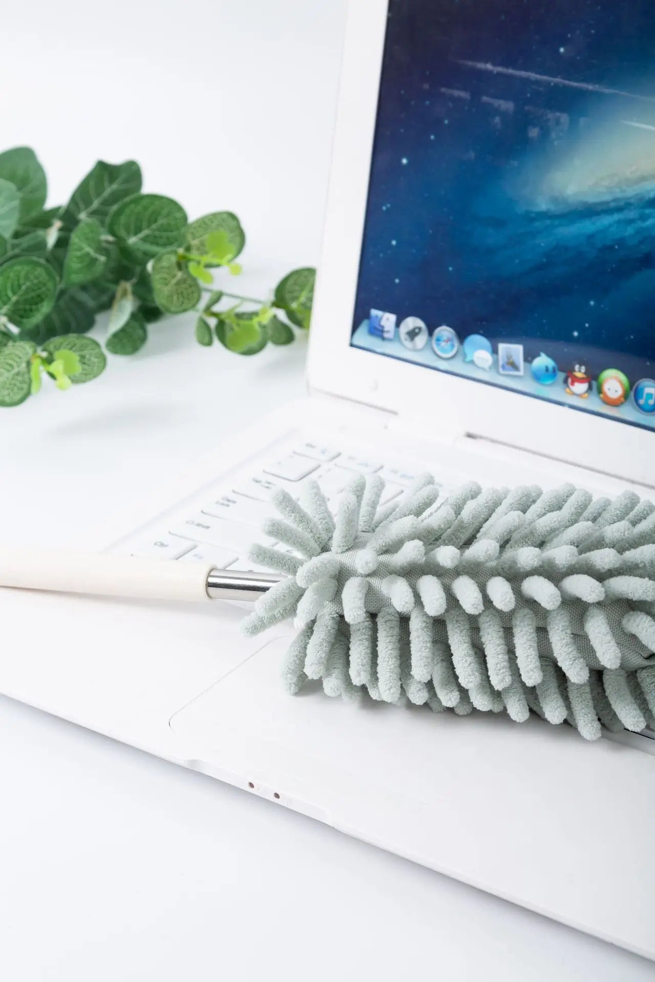 Telescopic Lengthen Duster Microfiber Chenille Home Stainless Removal Steel Dust Brush Ceiling Clean Multifunction