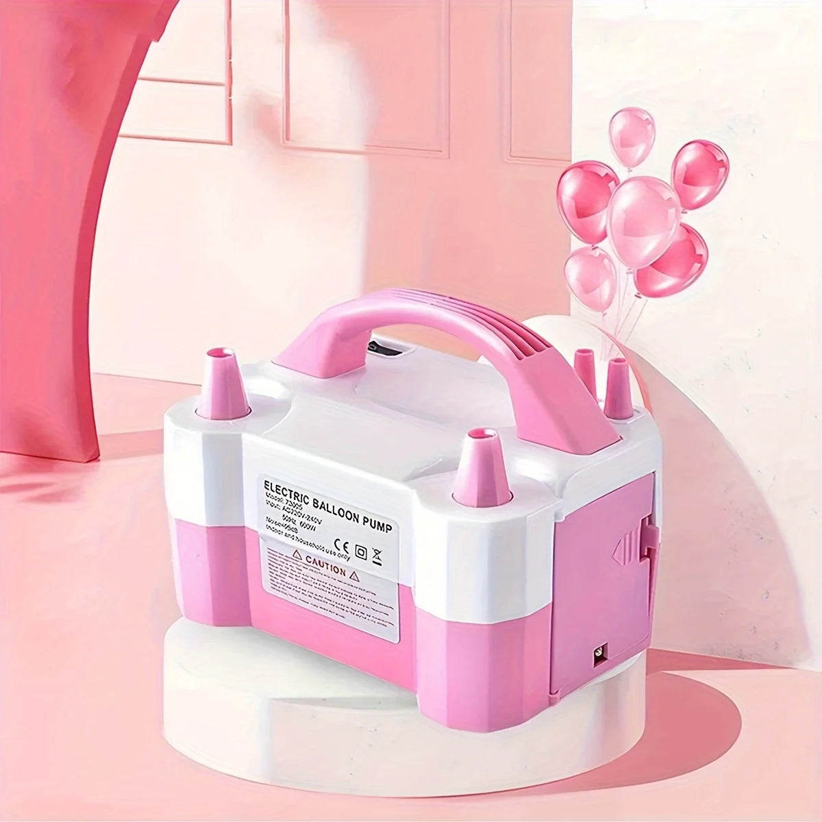 1pc - Electric balloon pump, balloon blowing machine, inflation pump, double hole automatic inflation machine, balloon filling m