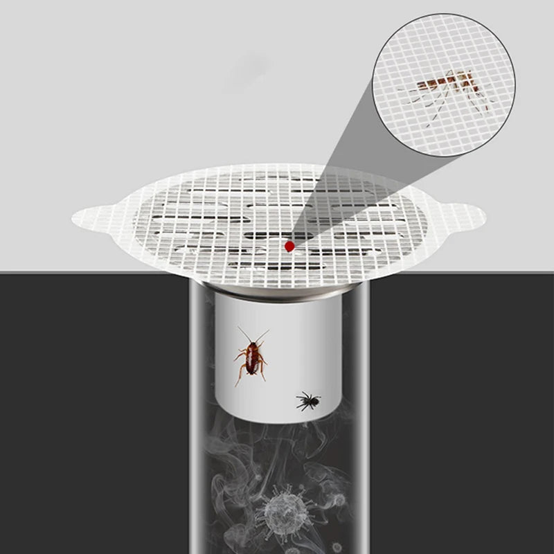 Anti-blocking Filter Screen Disposable Floor Drain Sticker Hair Catcher Drain Stopper Cover Kitchen Bathroom Accessories
