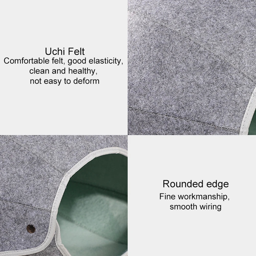 1pcs Pet Spherical Foldable Multiplayability Cat Toy Bed Interactive Cat Tunnel Toy Dual-Use Indoor Toy Cat House Kitten Mat