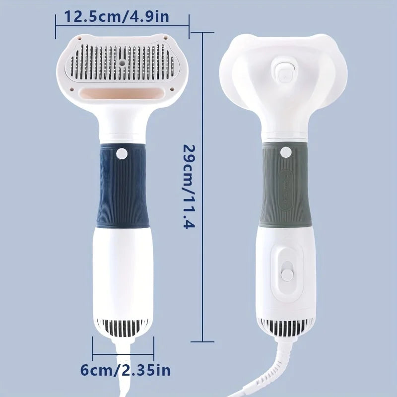 Quiet Pet Grooming Dryer With Comb Brush For Grooming Dogs Cats And Kittens-Fast Drying And Gentle On Fur