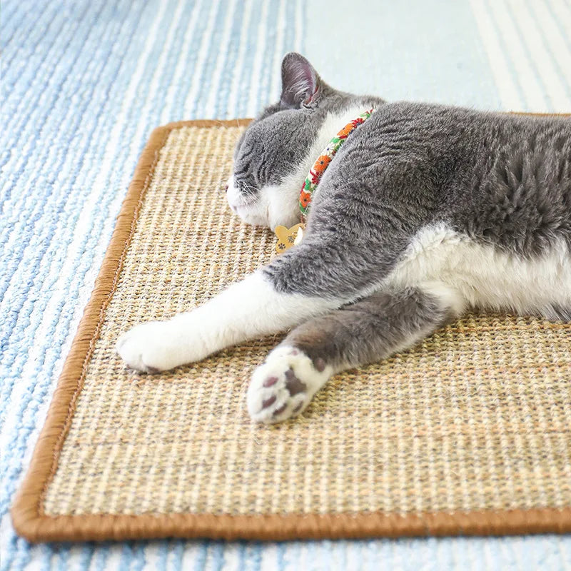 Couch Cat Scratch Guards Mat Hook and Loop Fastener Cat Scraper for Cats Tree Cat Scratcher Sisal Sofa Mats Furniture Protector