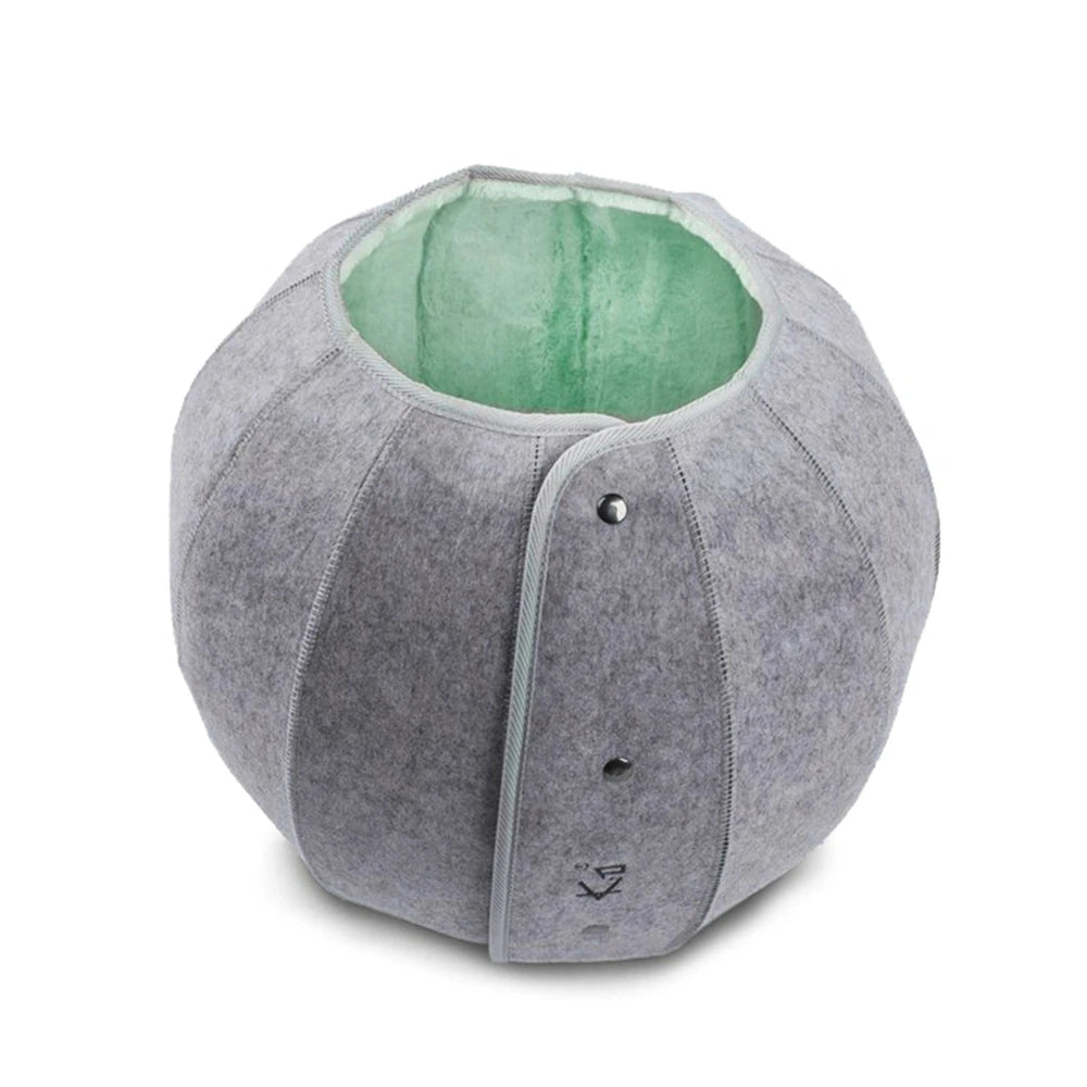 1pcs Pet Spherical Foldable Multiplayability Cat Toy Bed Interactive Cat Tunnel Toy Dual-Use Indoor Toy Cat House Kitten Mat