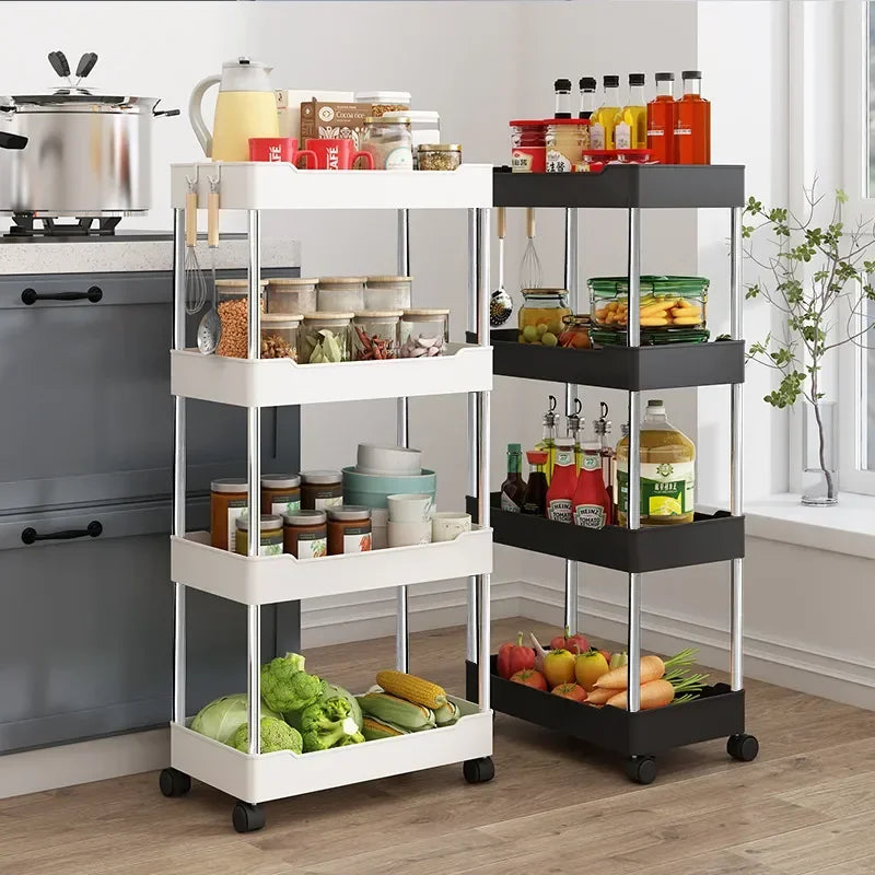 3/4 Tier Rolling Storage Cart