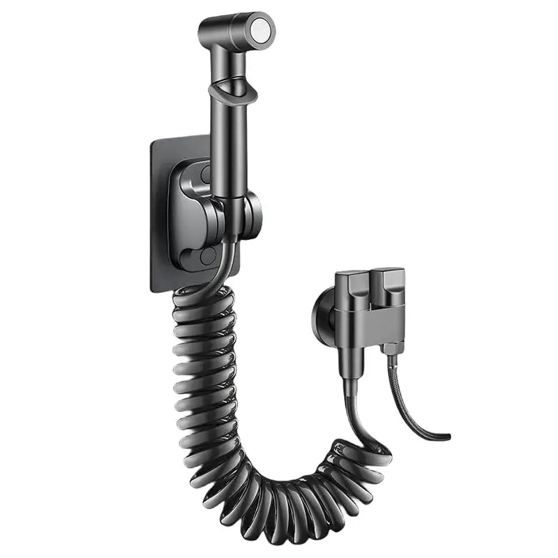 Bidet Toilet Sprayer Set Spray Water Bathroom Handheld Bidet Sprayer Toilet Shower Double Outlet Angle Valve Toilet Accessories