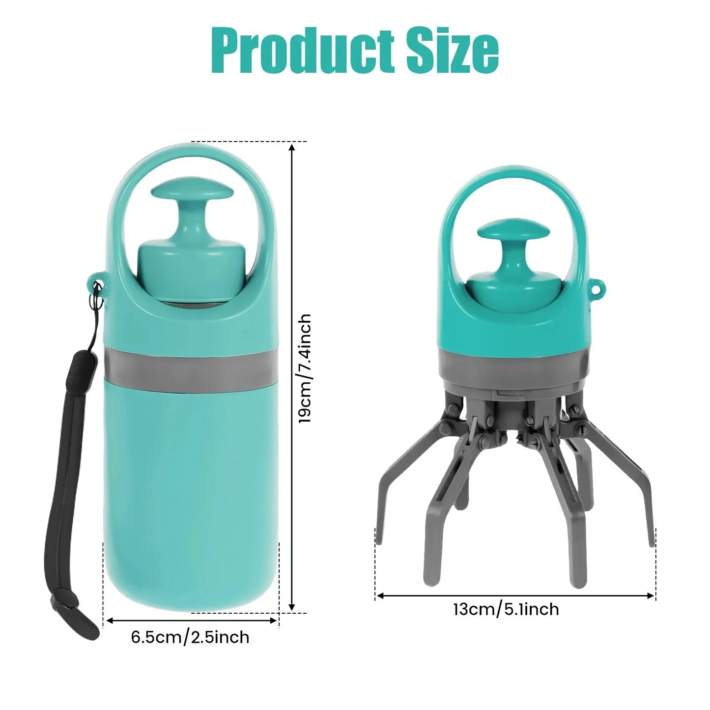 Pet Feces Pickup Dog Walking Portable Excrement Shovel Picker Excrement Garbage Bag Dispenser Dog AccessoriesZero-contact