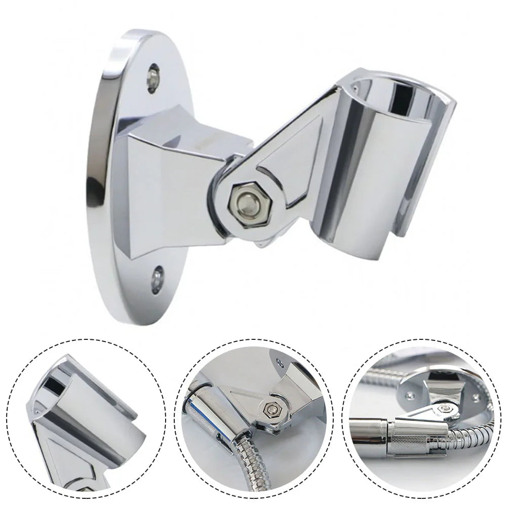 Adjustable Shower Bracket Fixed Base Universal Wall MountedShower Head Holder Handheld Sprayer Fixed Base Support For Bathroom