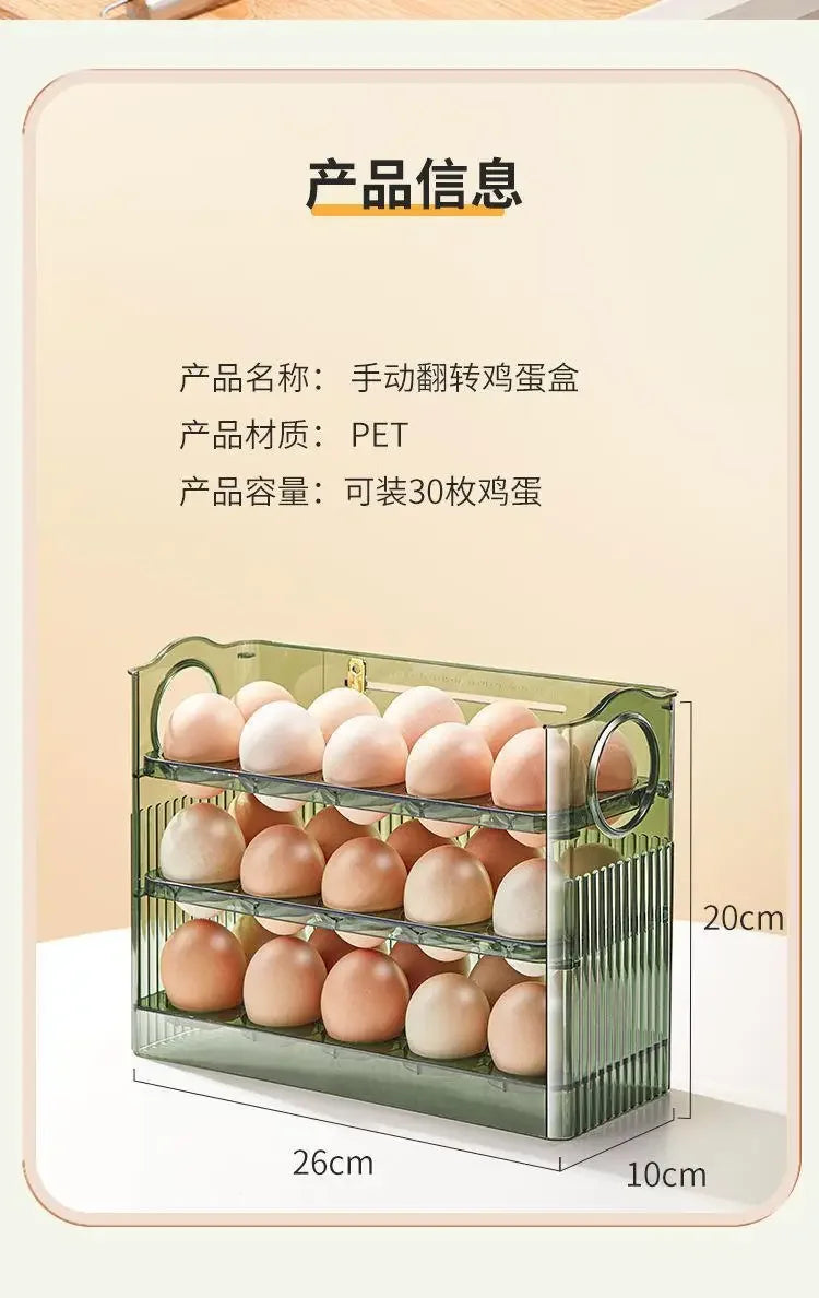 Egg Storage Box Refrigerator Organizer Food Containers Egg Fresh-keeping Case Holder Tray Dispenser Kitchen Storage Boxes