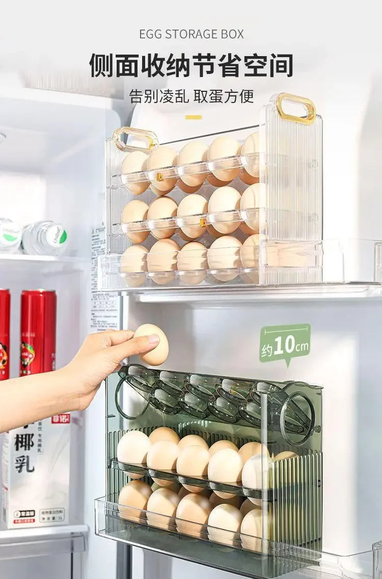Egg Storage Box Refrigerator Organizer Food Containers Egg Fresh-keeping Case Holder Tray Dispenser Kitchen Storage Boxes