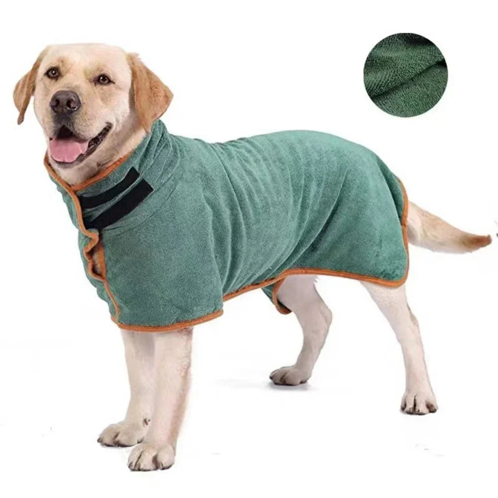 New Dog Bathrobe Absorbent Pet Quick Drying Bath Towel Dog Bath Towel Large Small Dogs Clean Absorbent Bathrobe Cat Pet Products