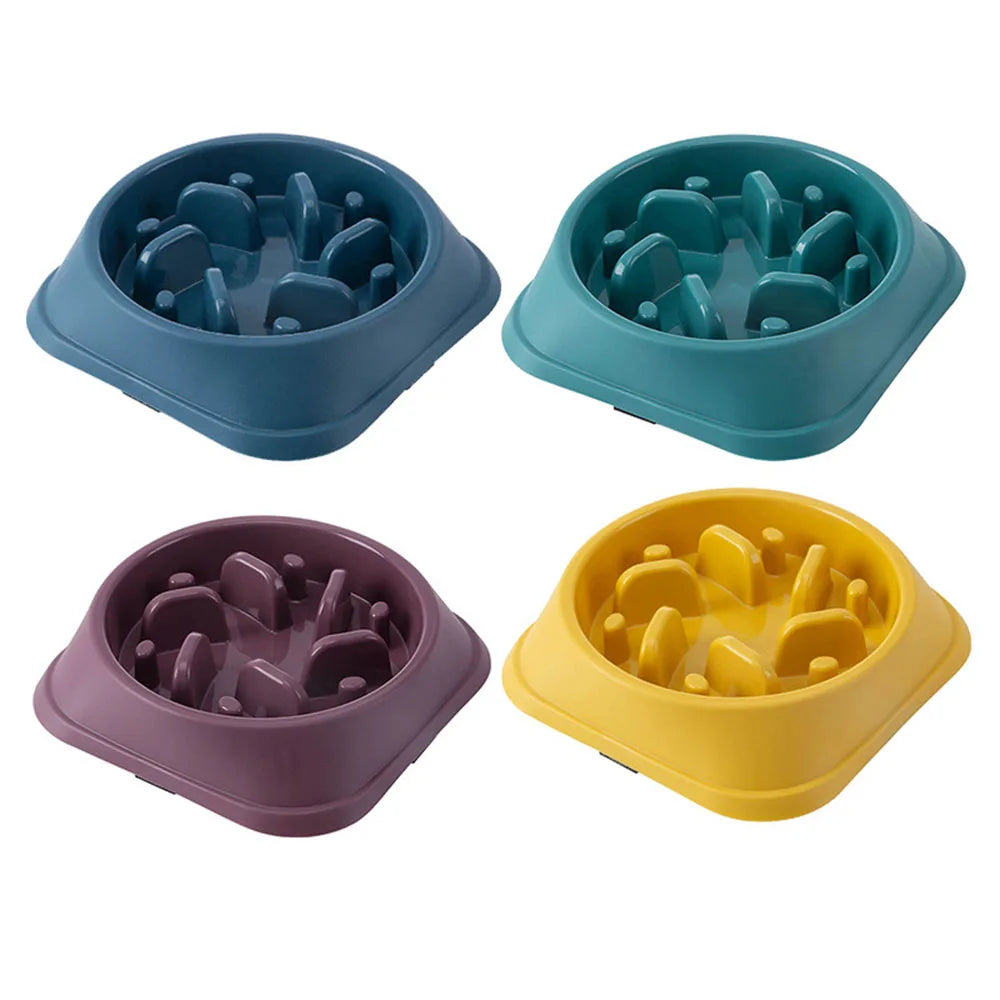 Pet Slow Food Bowl Small Dog Choke-proof Bowl Non-slip Slow Food Feeder Dog Rice Bowl Pet Supplies Available for Cats and Dogs