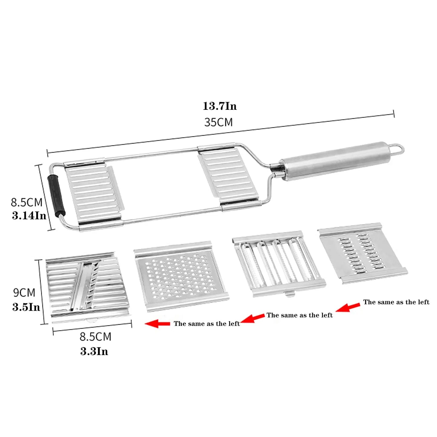 4 in1 Vegetable Slicer Stainless Steel