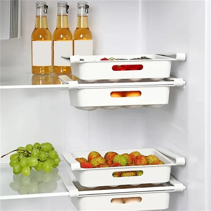 Egg Storage Box Refrigerator Organizer Food Containers Egg Fresh-keeping Case Holder Tray Dispenser Kitchen Storage Boxes