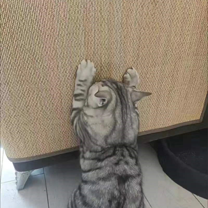 Couch Cat Scratch Guards Mat Hook and Loop Fastener Cat Scraper for Cats Tree Cat Scratcher Sisal Sofa Mats Furniture Protector