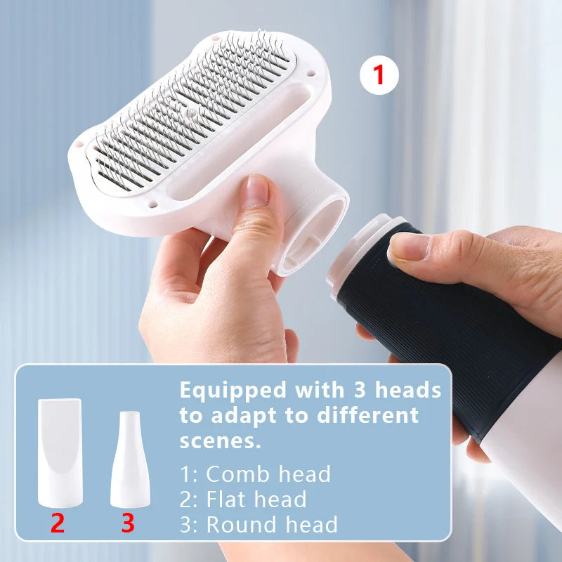 Quiet Pet Grooming Dryer With Comb Brush For Grooming Dogs Cats And Kittens-Fast Drying And Gentle On Fur