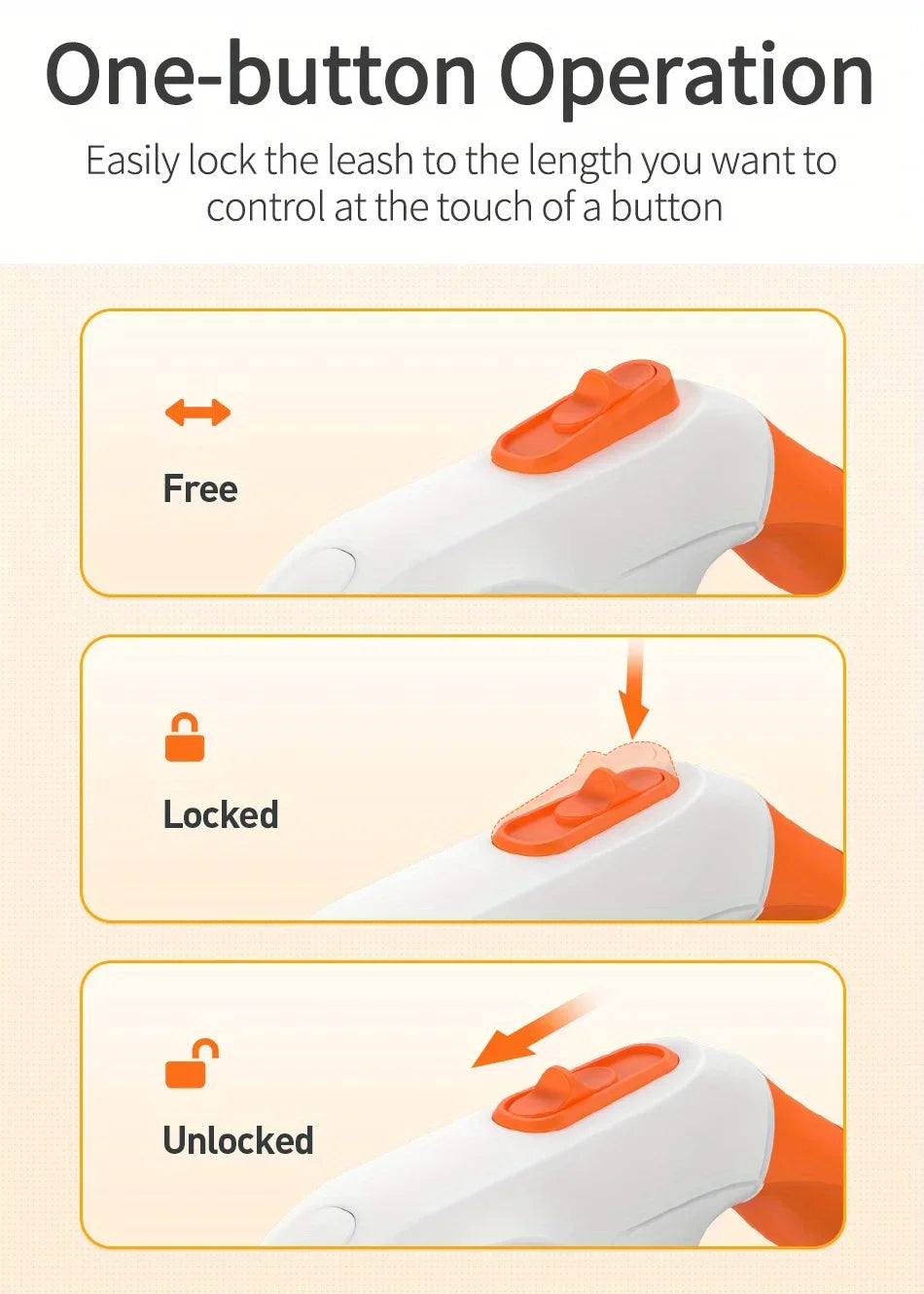 ROJECO 5M/16FT Automatic Retractable Dog Leash With LED Flash Light Outdoor Pet Walking Running Lead