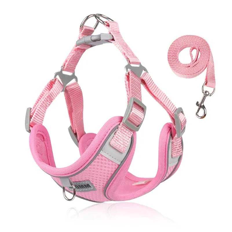 Dog Harness Clothes Vest for Small Medium Dogs Harness Leash Set Puppy Chest Strap Chihuahua Bulldog Walking Straps Pet Supplies