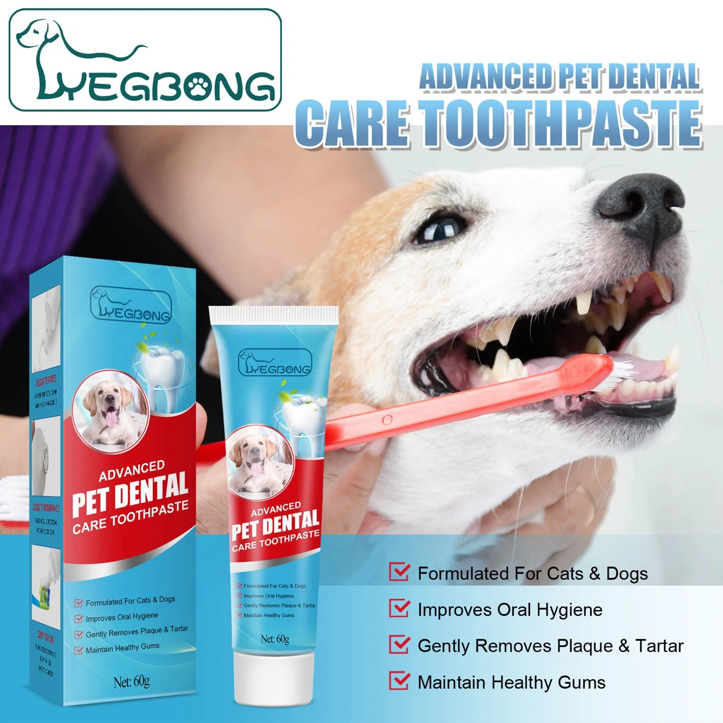 Pet Toothpaste Cat Dog Fresh Breath Toothpaste Non-harmful Maintenance Teeth Care Device Portable Dog Cleaning Tools Toothpaste