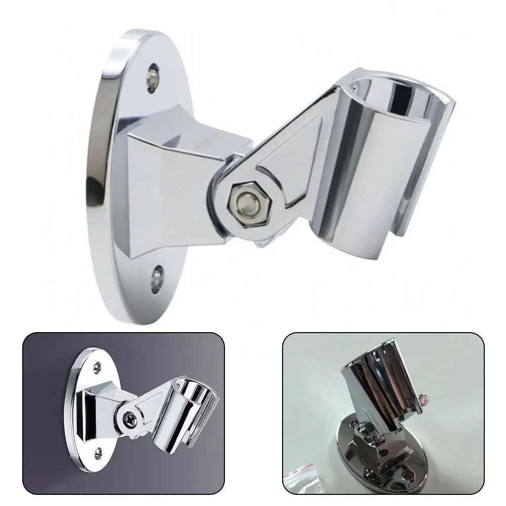 Adjustable Shower Bracket Fixed Base Universal Wall MountedShower Head Holder Handheld Sprayer Fixed Base Support For Bathroom