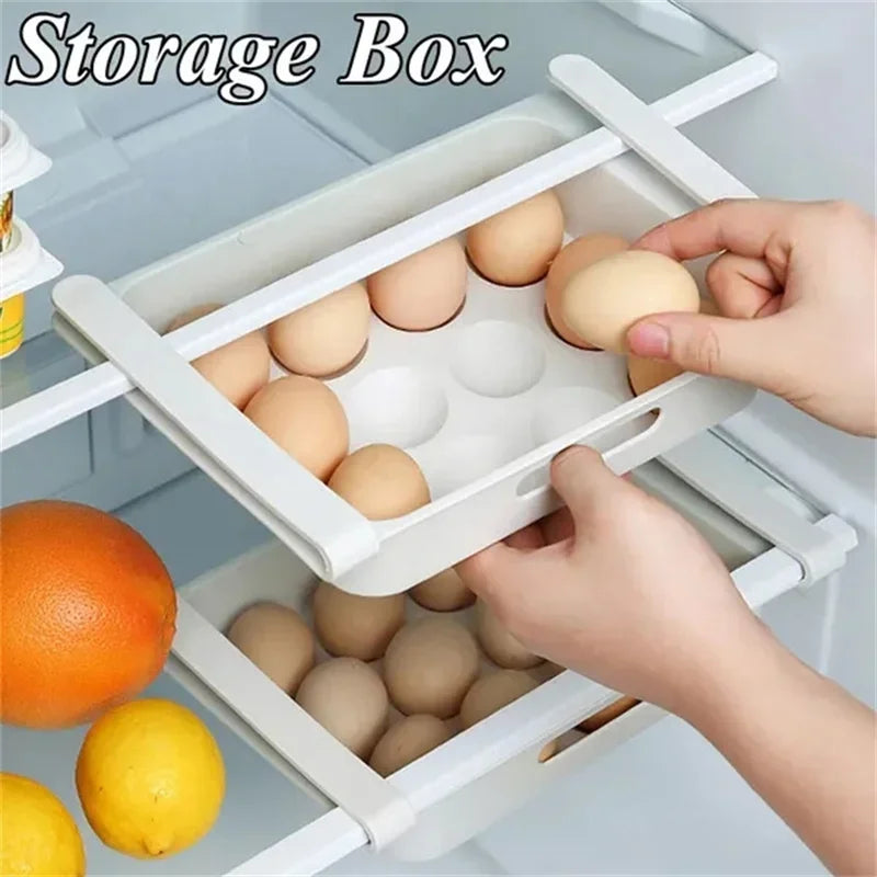 Egg Storage Box Refrigerator Organizer Food Containers Egg Fresh-keeping Case Holder Tray Dispenser Kitchen Storage Boxes