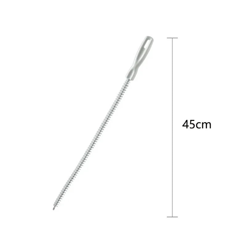 Pipe Dredging Brush Long Clean Kitchen Bathroom Hair Sewer Sink Cleaning Drain Pipe Flexible Cleaner Clog Plug Hole Remover Tool