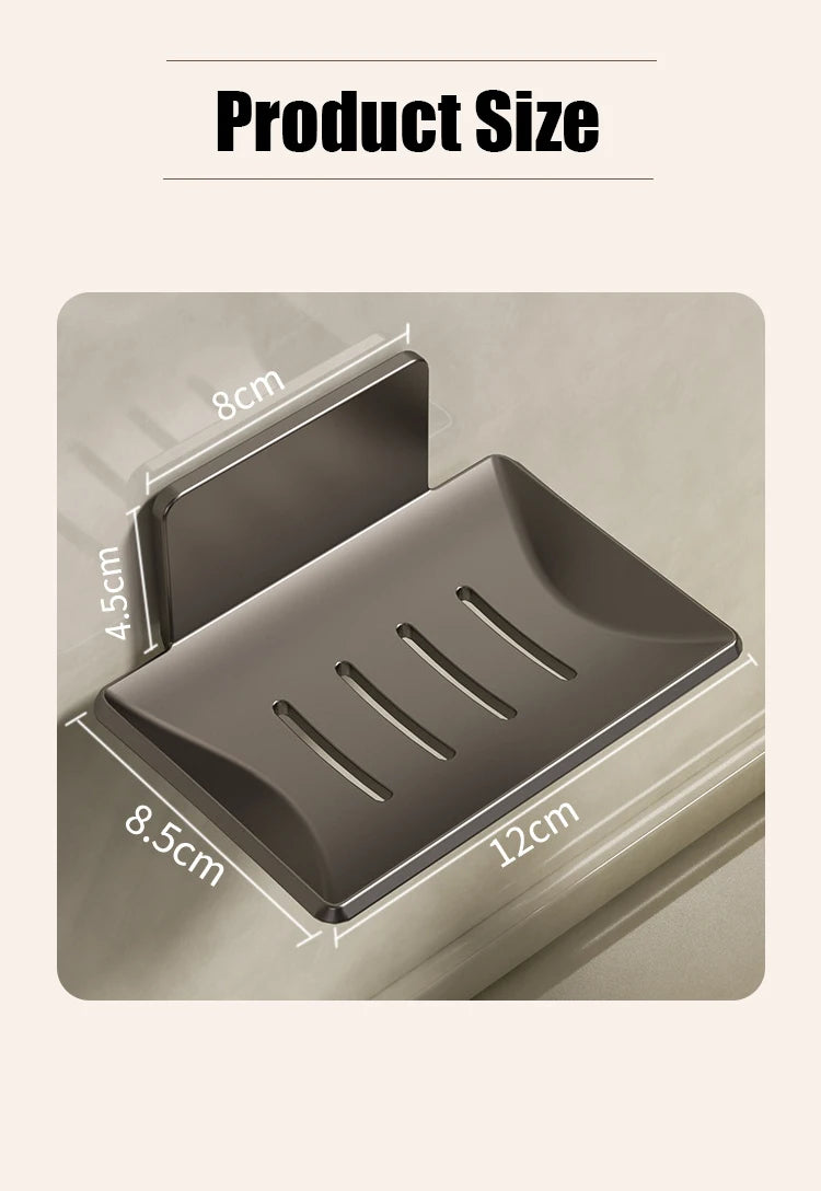 Bathroom Soap tray hole free wall mounted soap sponge holder organizer accessories kitchen soap holder