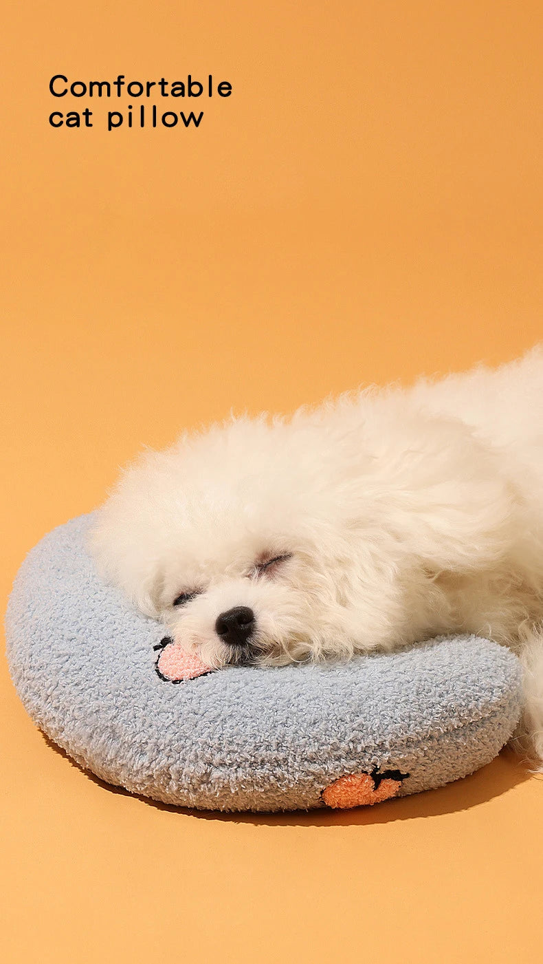 Cat and Dog Sleeping Pillows Puppy Kitten Special U Shape Fashion Pet Pillow Teddy Bear Pomeranian Small Dogs Mat Sofa Supplies