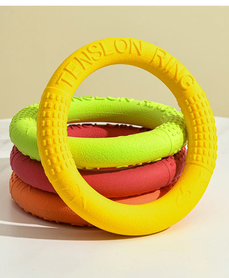 TPR Pet Dog Toys Interactive Pet Toys for Small Large Dogs Funny Puppy Flying Disk Toy Bite-resistant Dog Training Toys
