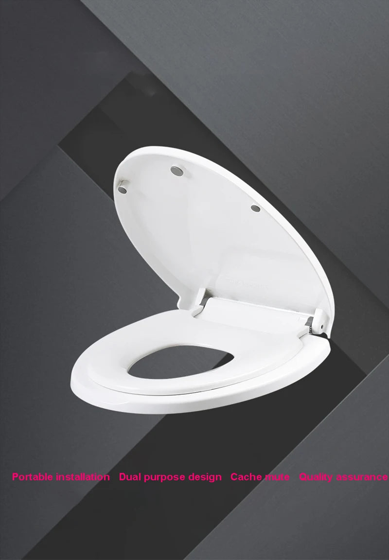 Double Layer Toilet Seat with Built in Potty Training Seat Cover Slow Close Fits Both Adult And Child 변기뚜껑