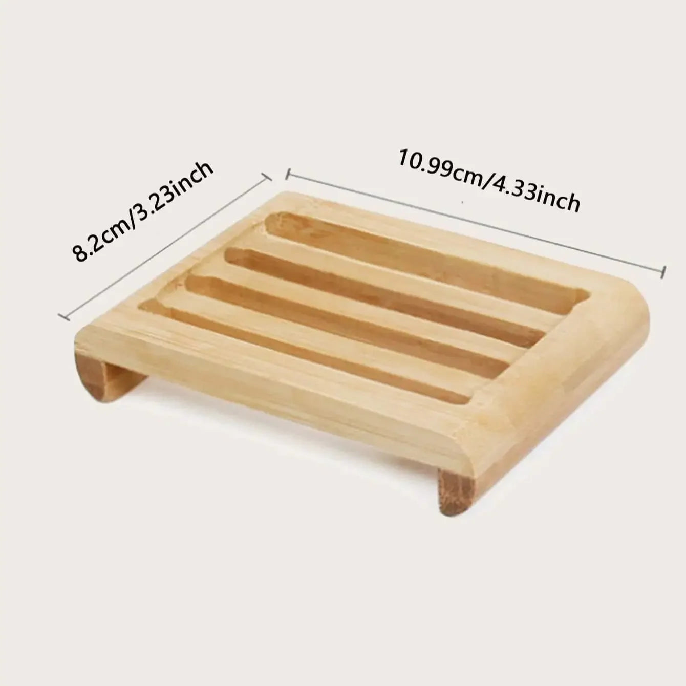 1pc Household Soap Holder, Wooden Creative Drain Soap Holder, Soap Tray, Bamboo Wood Soap Box, Household Hotel Toilet Soap 