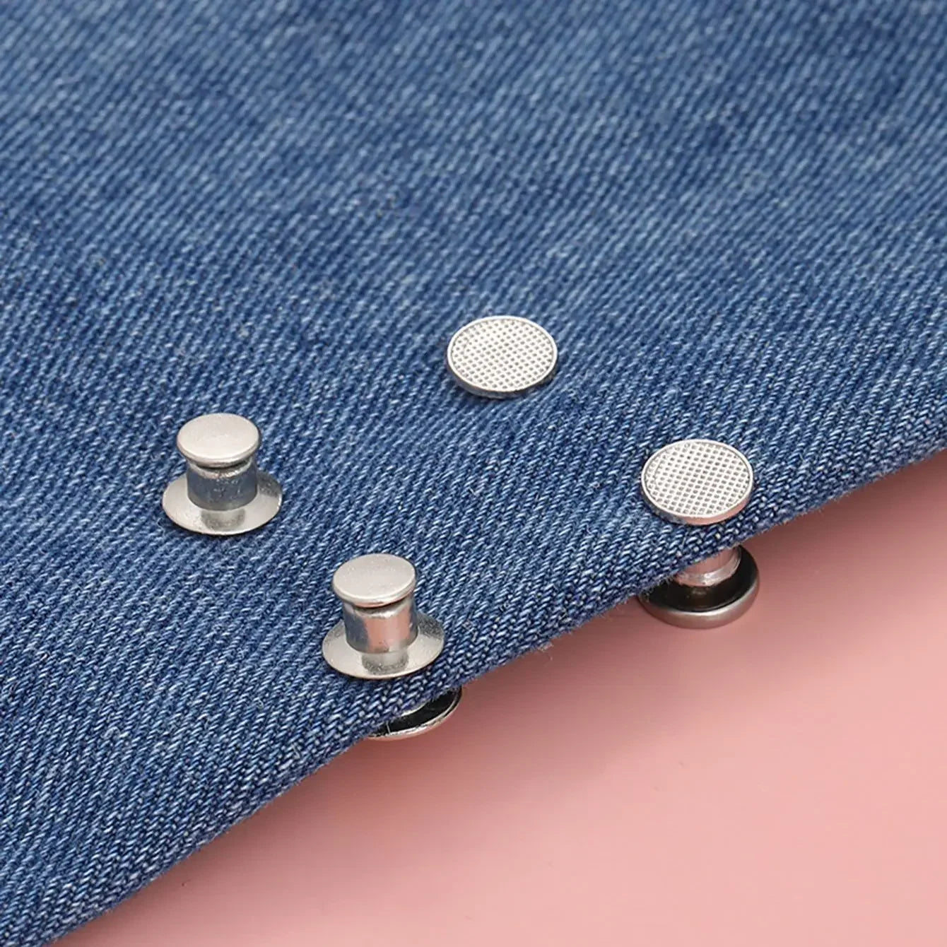 2pcs-Jeans Button Adjustable Clips for Pant Skirts Waist Tightener Buckle Snap Button Adjuster Pants Pin Retractable Button