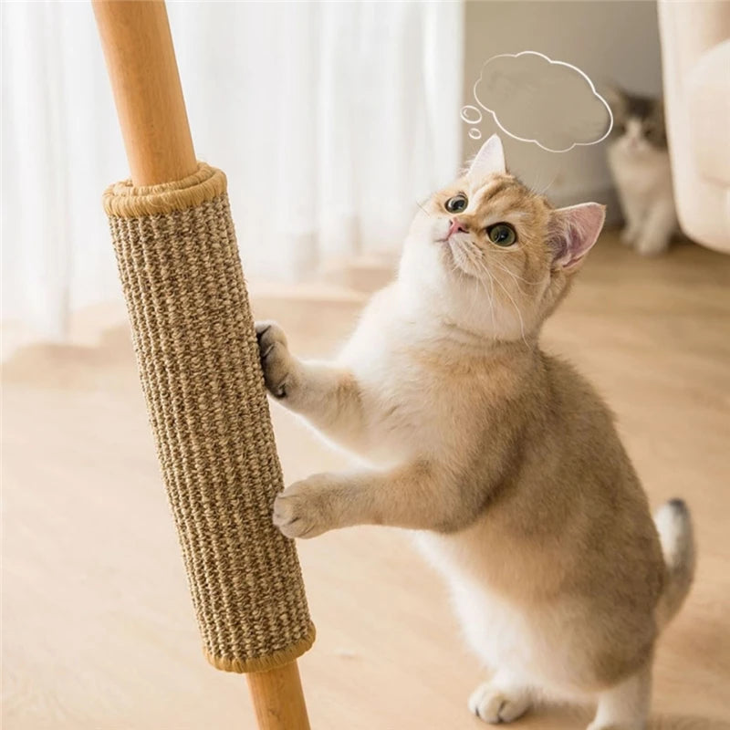 Couch Cat Scratch Guards Mat Hook and Loop Fastener Cat Scraper for Cats Tree Cat Scratcher Sisal Sofa Mats Furniture Protector