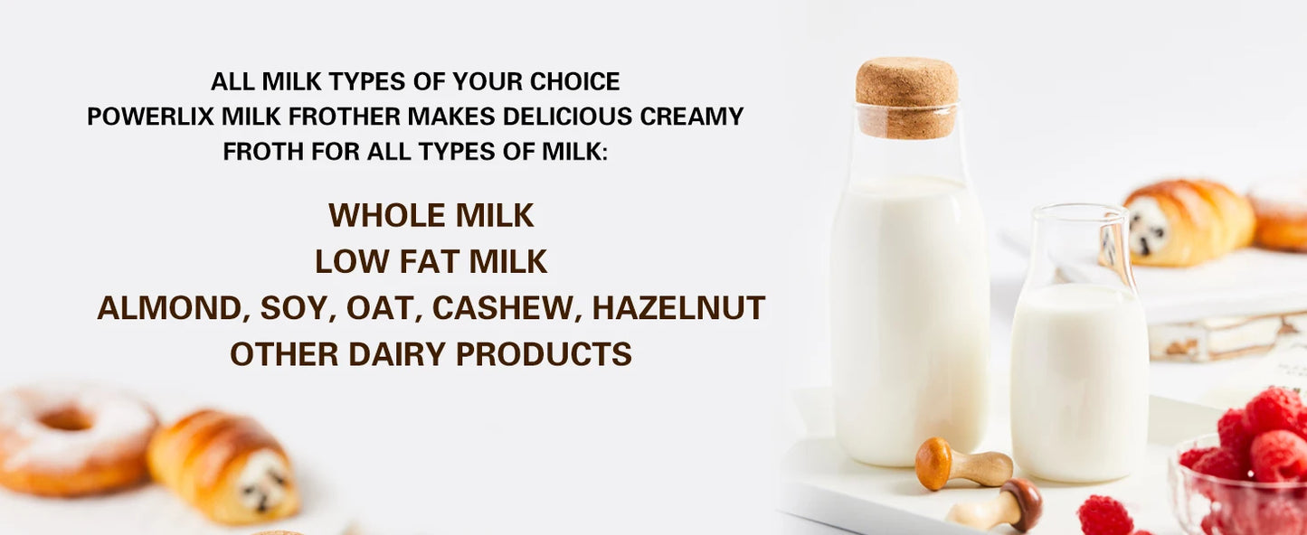 Powerful Electric Milk Frother