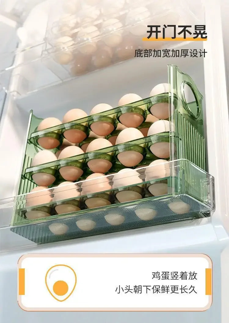 Egg Storage Box Refrigerator Organizer Food Containers Egg Fresh-keeping Case Holder Tray Dispenser Kitchen Storage Boxes