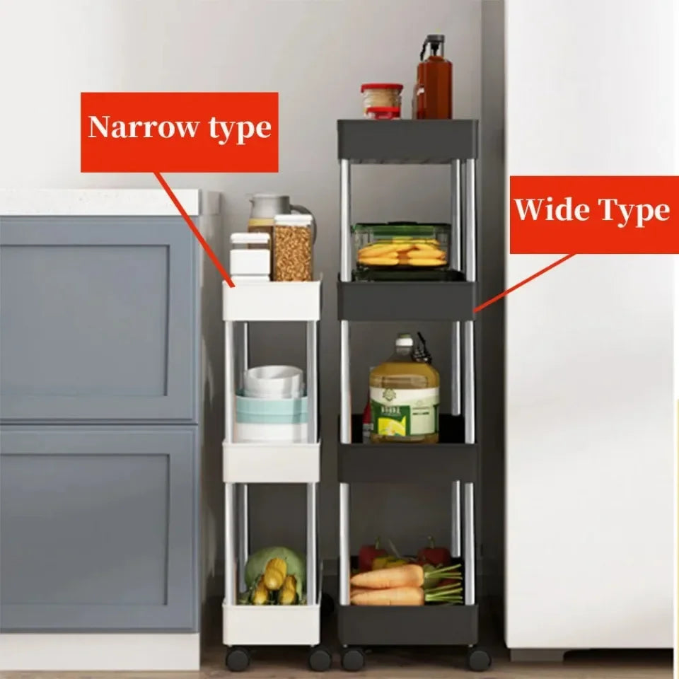 3/4 Tier Rolling Storage Cart