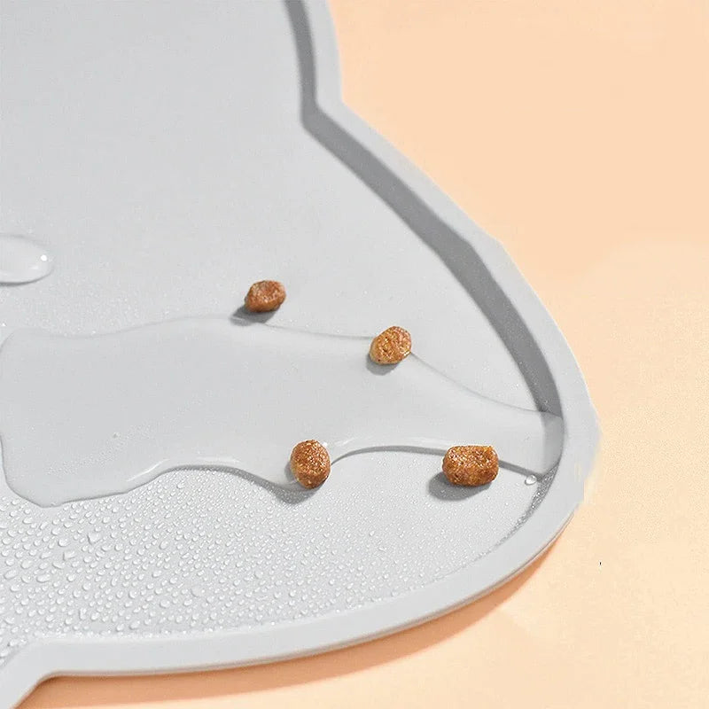 Pet Placemat Feeding Mat for Cats and Dogs Waterproof Leakage Food with Nonspill Nonslip Easy to Clean Silicone Placemats