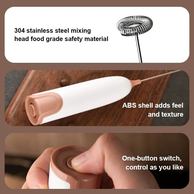 Portable Electric Milk Frother Drink