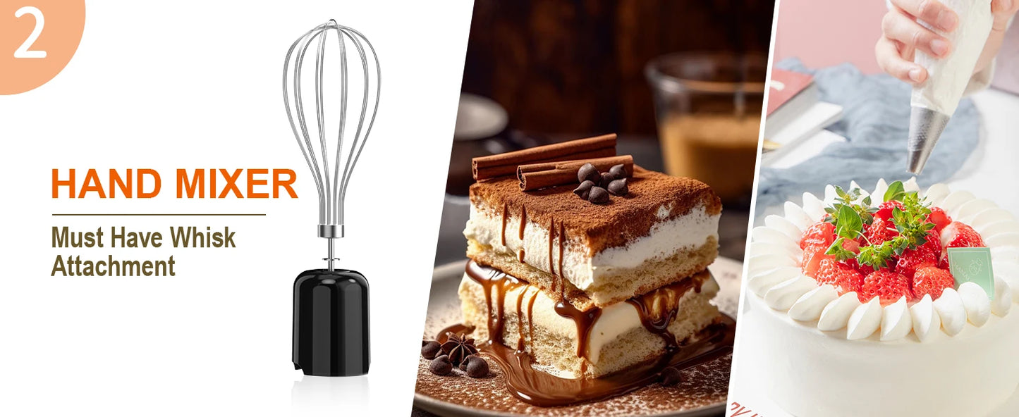 Immersion Blender 5-in-1 Handheld Blender