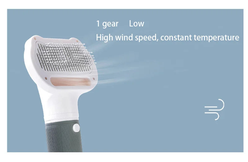 Quiet Pet Grooming Dryer With Comb Brush For Grooming Dogs Cats And Kittens-Fast Drying And Gentle On Fur