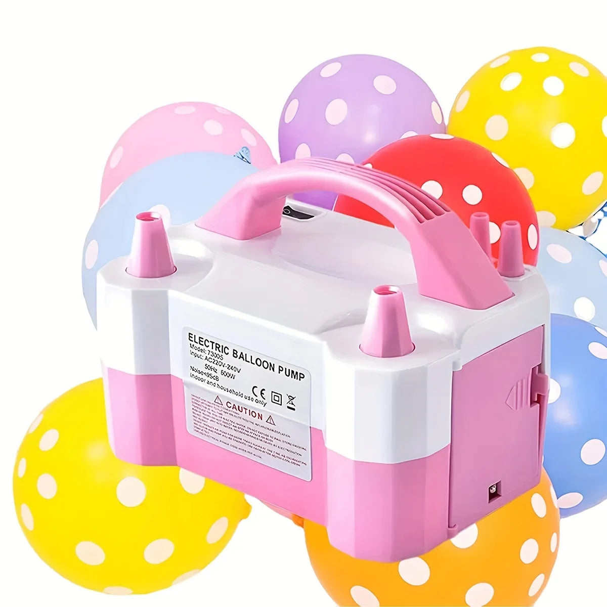 1pc - Electric balloon pump, balloon blowing machine, inflation pump, double hole automatic inflation machine, balloon filling m