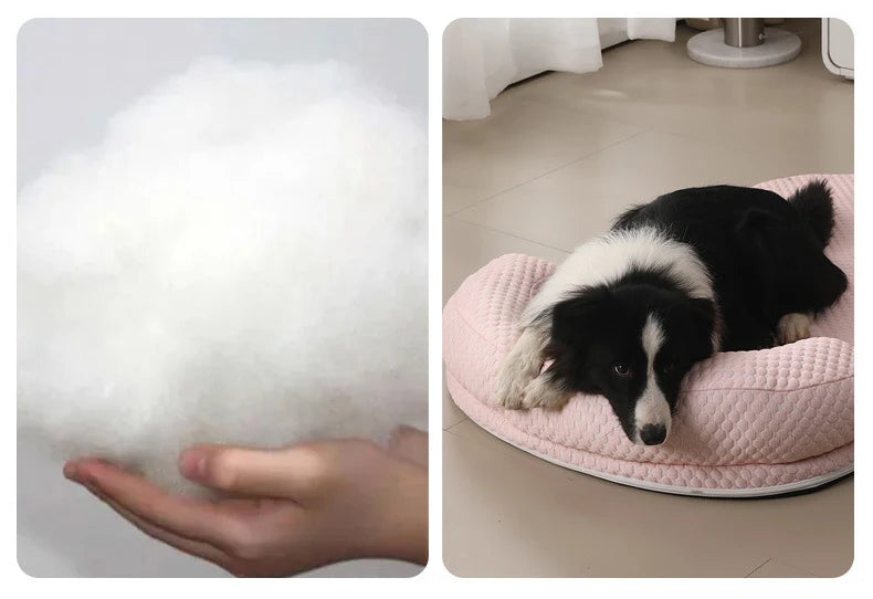 Removeable Summer Dog Bed Ice Silk Cooling Pet Mat Foam Sleeping Sofa Puppy Kennel Summer Cooling Fabric Dog Cat Bed Pet Cushion