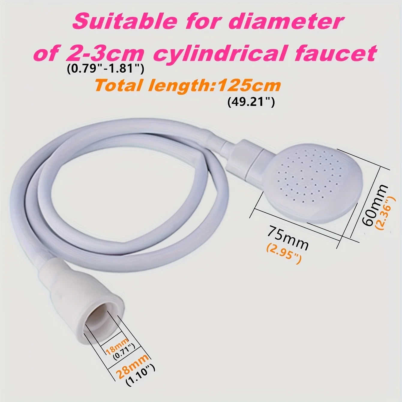 Pet Shower Multifunctional Simple Plug-in PetCleaning and Grooming ToolCat and Dog Bath Quick-Connect Nozzle Cleaning Supplies