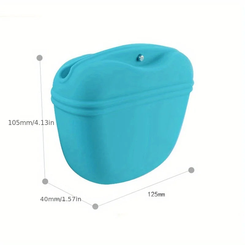 Pet Supplies Silicone Dog Food Bag Outdoor Training Dog Training Waist Bag Waterproof Dog Snack Training Bag