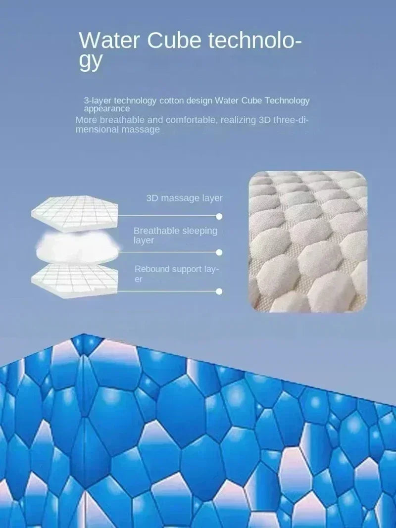 The concave convex design of the human body helps massage the neck, and the fiber massage pillow helps with sleep