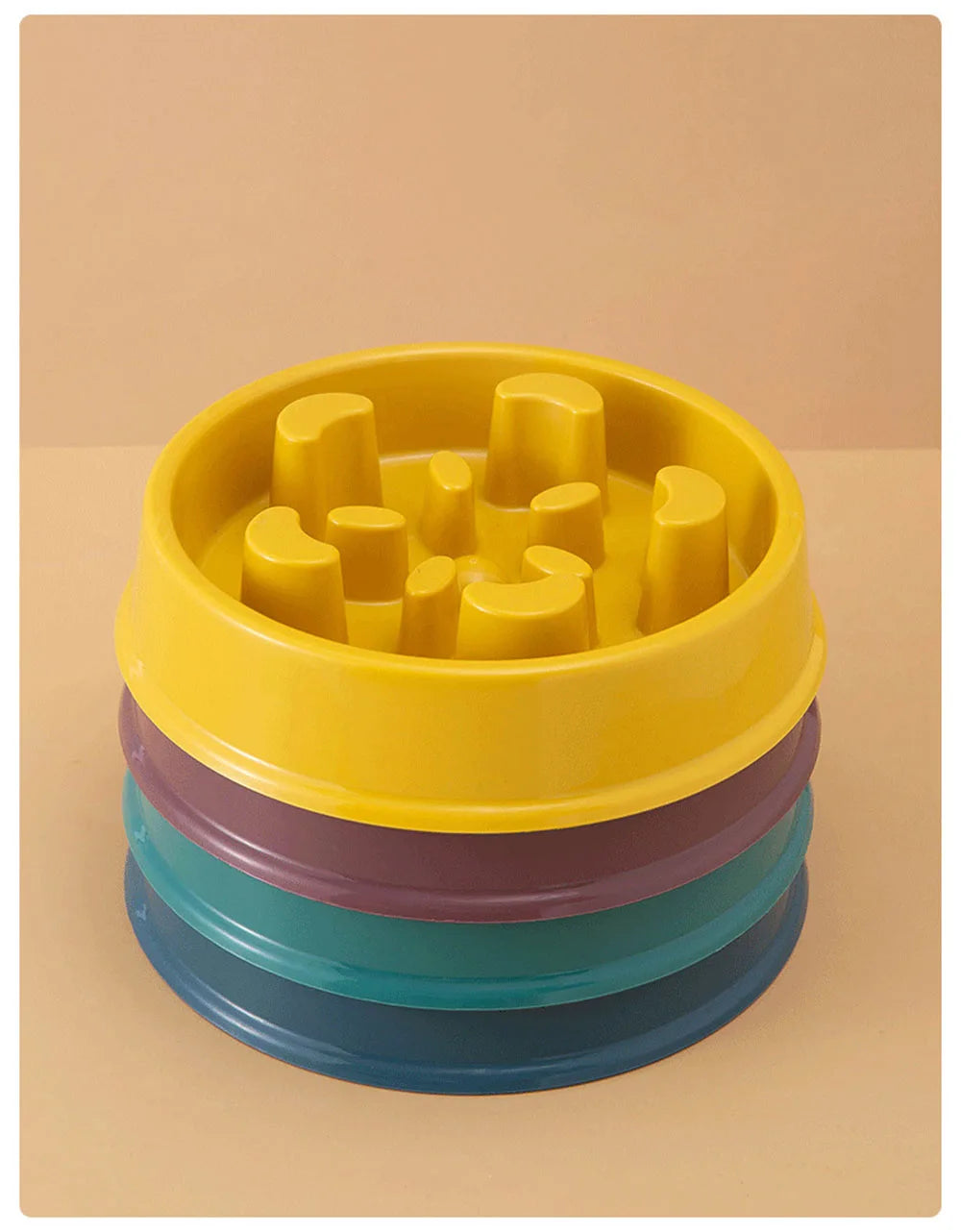 Pet Slow Food Bowl Small Dog Choke-proof Bowl Non-slip Slow Food Feeder Dog Rice Bowl Pet Supplies Available for Cats and Dogs