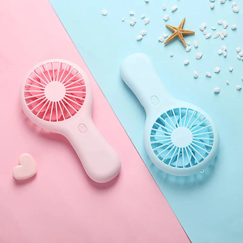 Handheld Mini Fan Portable USB Charging Convenient Creative Small Fans Catapult Pocket Hand-held Fan Wedding Gift
