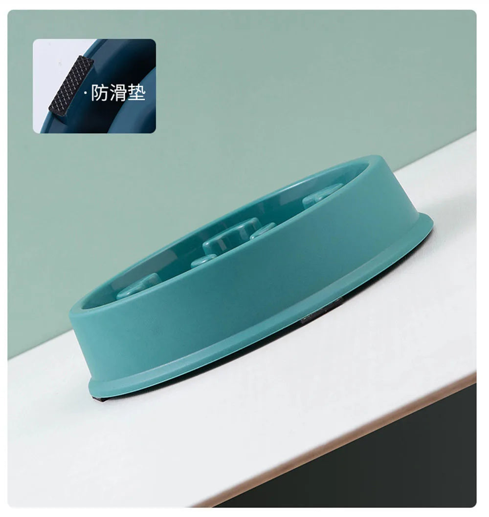 Pet Slow Food Bowl Small Dog Choke-proof Bowl Non-slip Slow Food Feeder Dog Rice Bowl Pet Supplies Available for Cats and Dogs